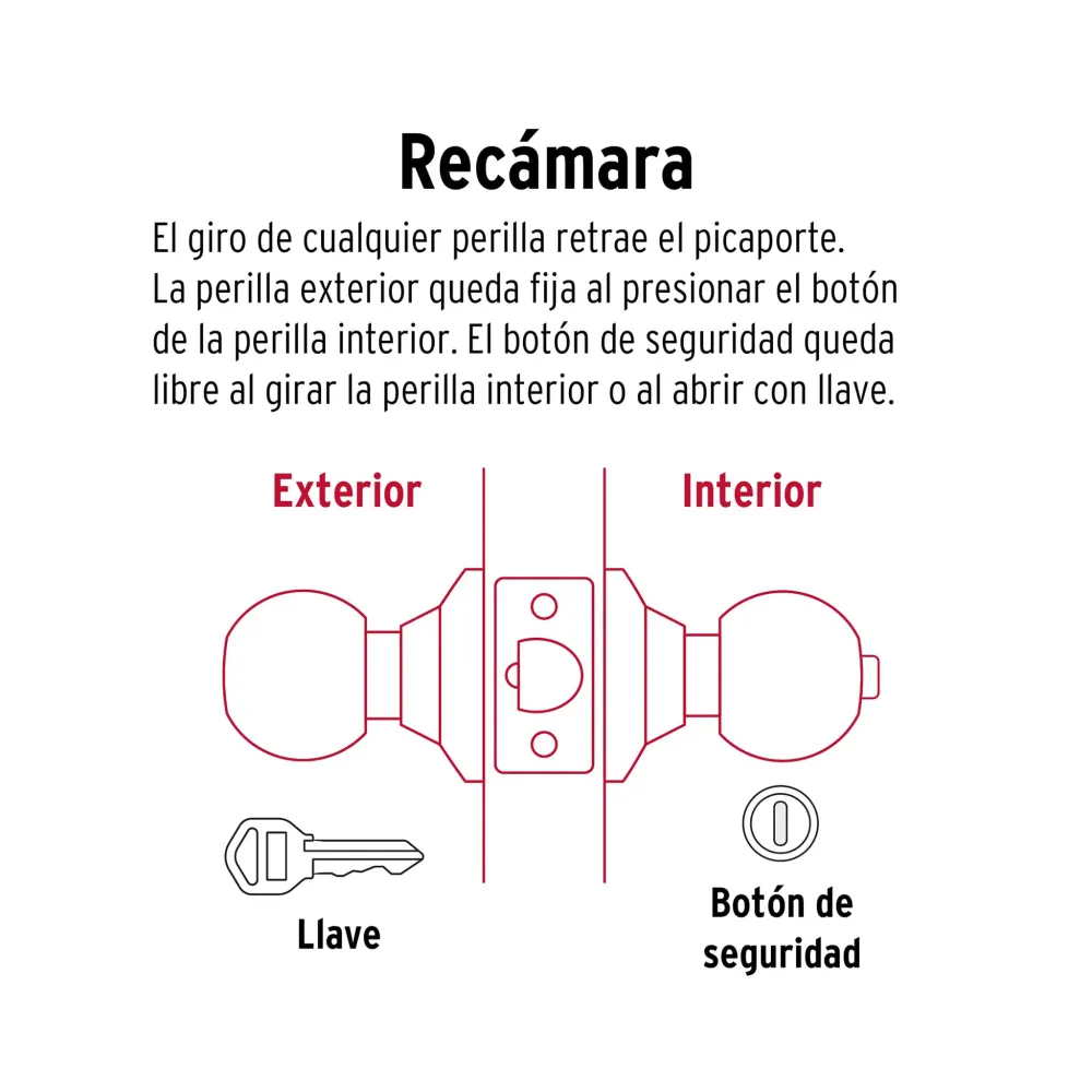Turba Rubia Cerradura tipo oval para recámara, latón antiguo, hermex CEPO-22R