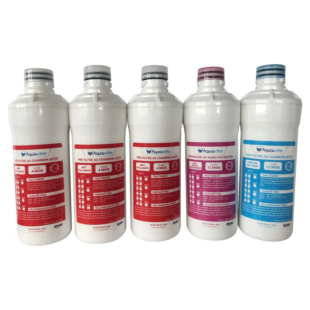 Aquawater - kit de 5 cartuchos de repuesto para fuente de agua aquawater