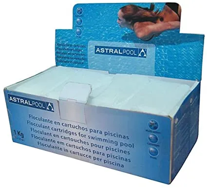 Floculante en Cartuchos para Piscinas, Blanco, 10x20x7 cm Astralpool