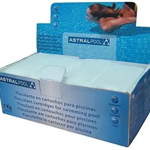 Floculante en Cartuchos para Piscinas, Blanco, 10x20x7 cm Astralpool