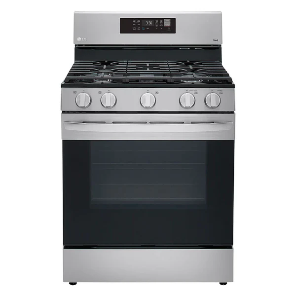 Certificado para Exteriores Estufa Gas LG LRGL5823S | 30" | Freidora de Aire | 5 quemadores