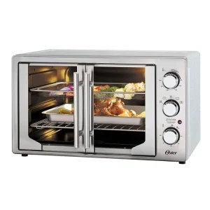 Certificado para Exteriores Horno con Freidora de Aire 42 L. Oster Plateado