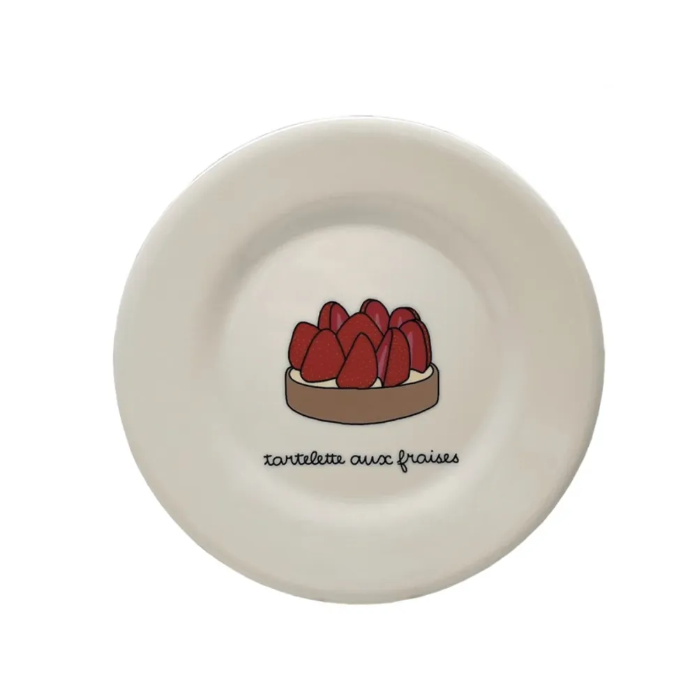 Certificado para Exteriores Petit Jour Assiette à dessert - Tartelette aux fraises