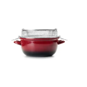 Freidora de Aceite con Cestillo Volcán 24 cm
