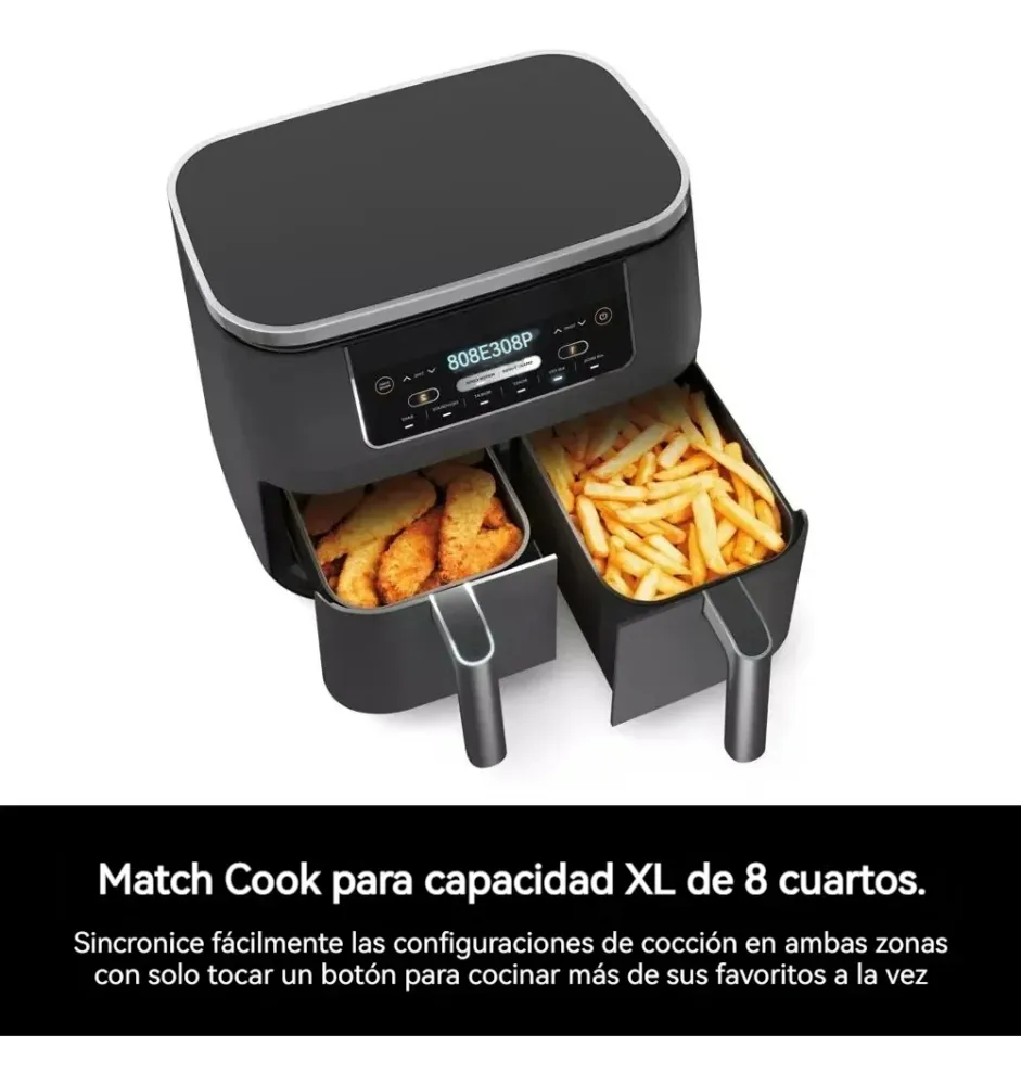 Freidora de Aire XL Gemelo Zone Fácil de Limpiar