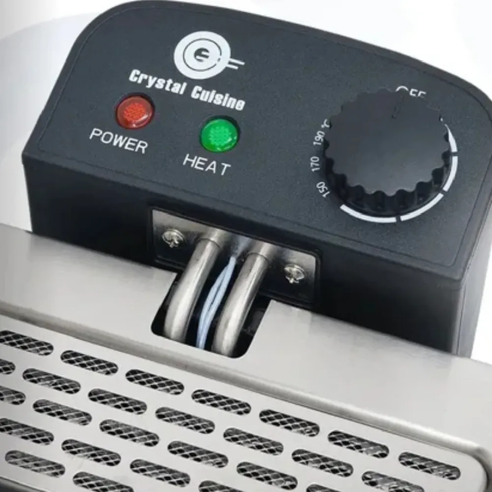 Freidora electrica crystal cuisine 6L Fácil de Limpiar
