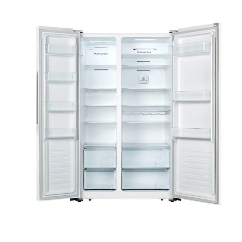 Frigorífico americano hisense rs677n4bwe blanco e Acero Inoxidable