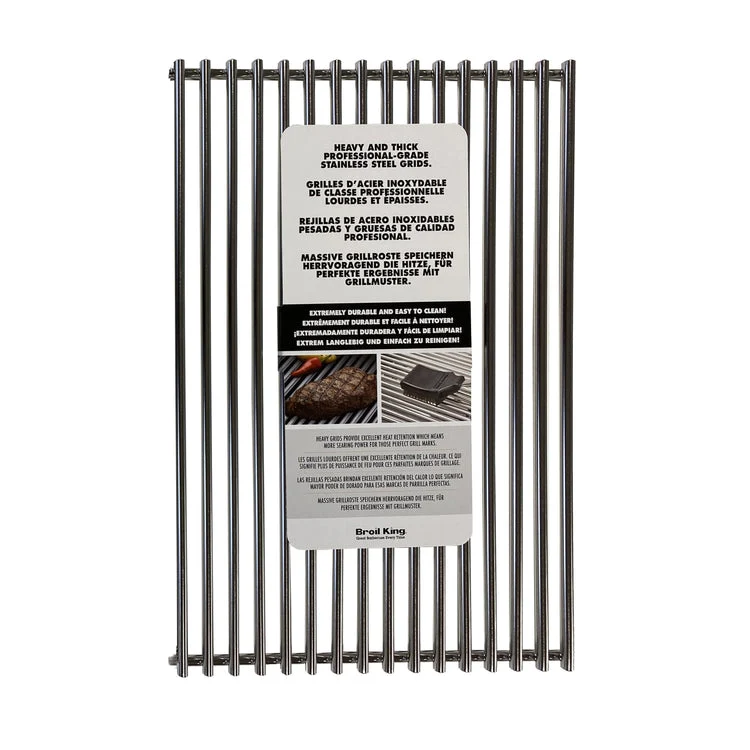 Grille de cuisson en acier inoxydable, Broil King | Portátil | Resistente la Intemperie