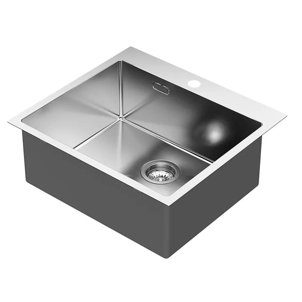 Kibath fregadero sol acabado cepillado creado en acero inoxidable