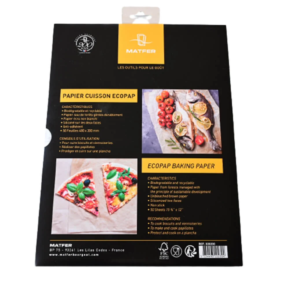 Papier cuisson 50 Feuilles 40 x 30 cm - MATFER