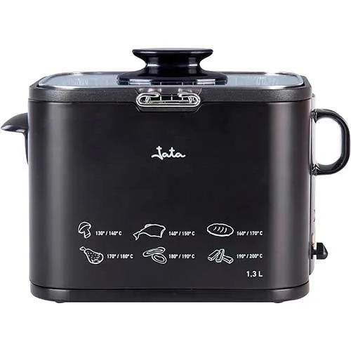 Profesional de Acero Inoxidable Freidora 1,3L 1000W Jata FR5600 Temperatura Regulable
