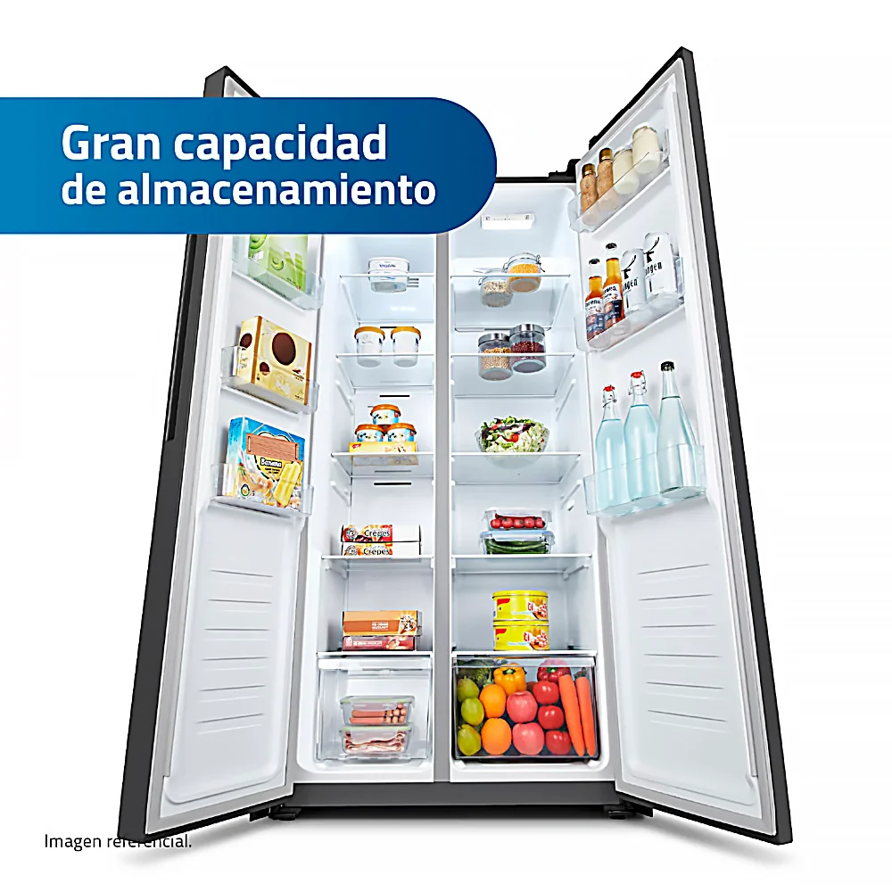 Refrigeradora Indurama Side Side 428Lt RI-769N - Negro