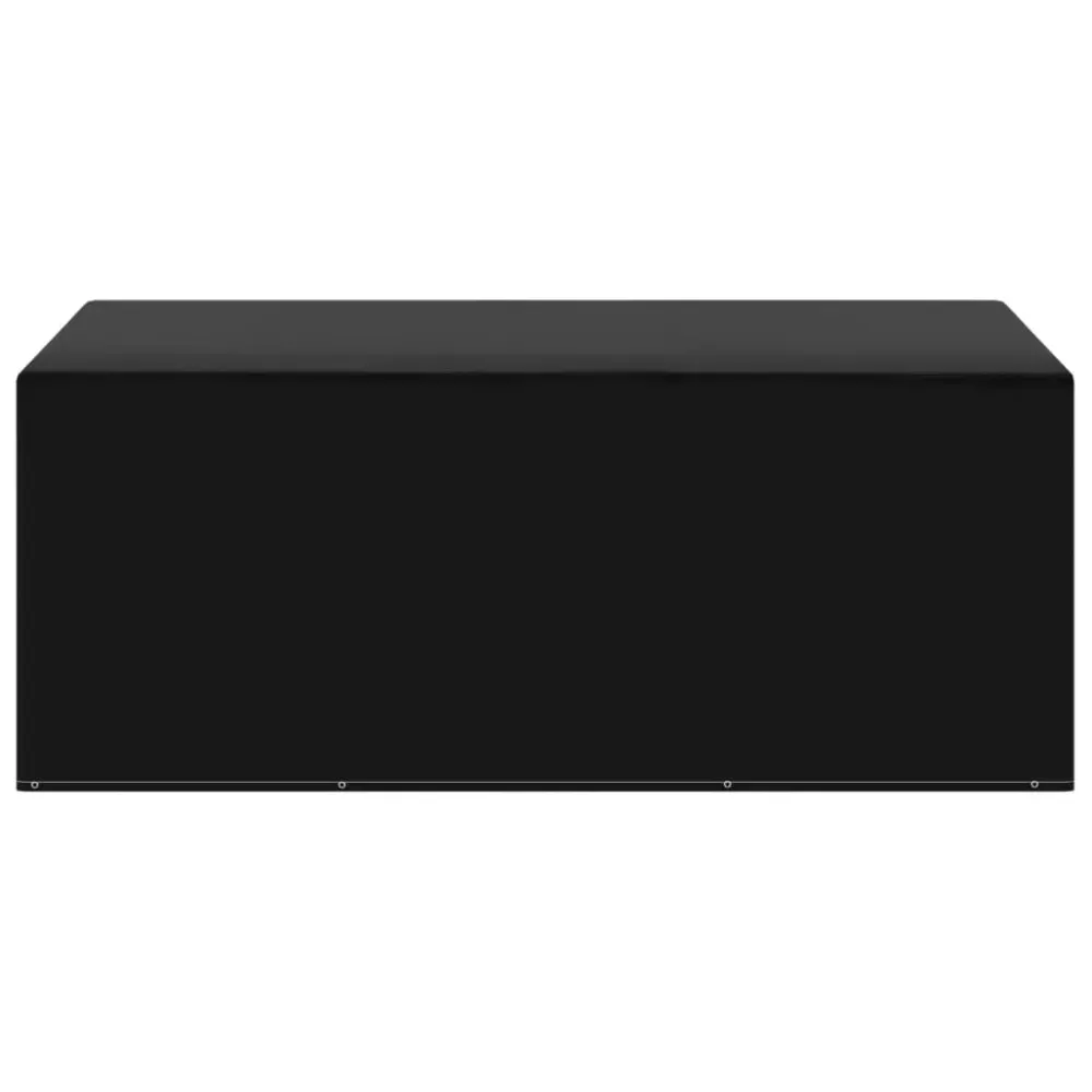 Funda Protectora Funda para muebles de jardín 7 ojales aluminio negro 90x143x225 cm