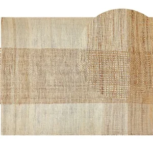Alfombra de yute beis arena/natural 140 x 200 cm HAMZALAR