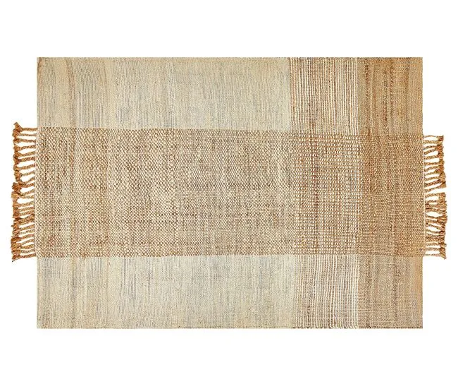 Alfombra de yute beis arena/natural 140 x 200 cm HAMZALAR