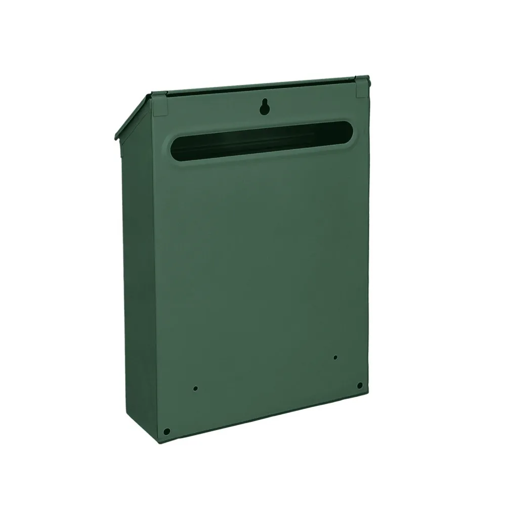 Buzón maurer exterior 21x30x6,8 cm. Verde en Lona Oxford