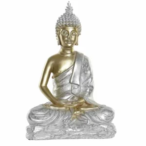 Cubierta con Ventana Figura resina 25x14x37 buda dorado