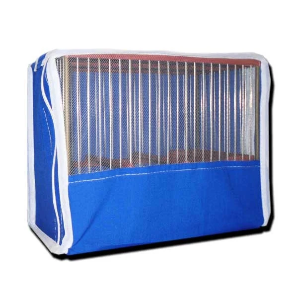 Cubierta de Lona Funda para jaula C2 con media rejilla – Tela color variado, resistente y transpirable