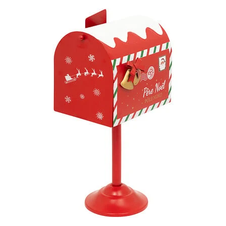 Diseño Elegante Buzón, 32 cm de alto, acero rojo