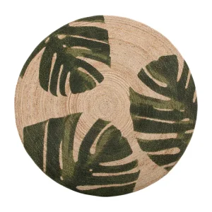 Funda Personalizable Alfombra de yute beige/verde ⌀ 140 cm INCIK