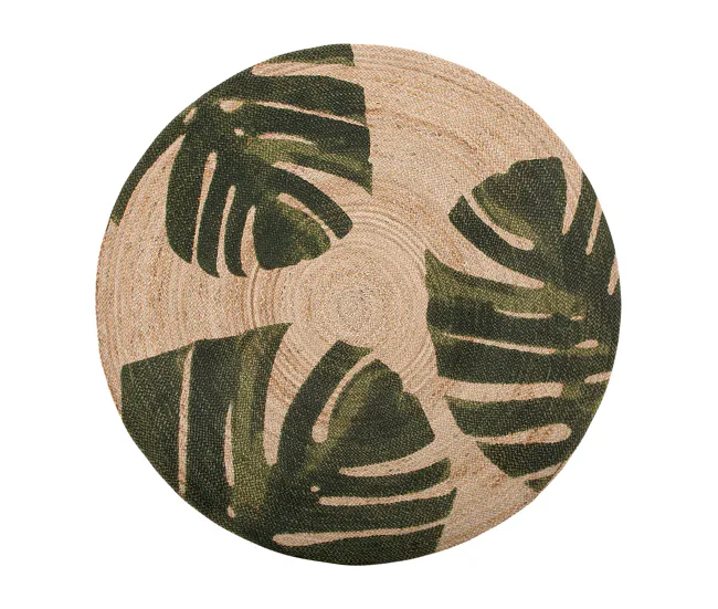 Funda Personalizable Alfombra de yute beige/verde ⌀ 140 cm INCIK