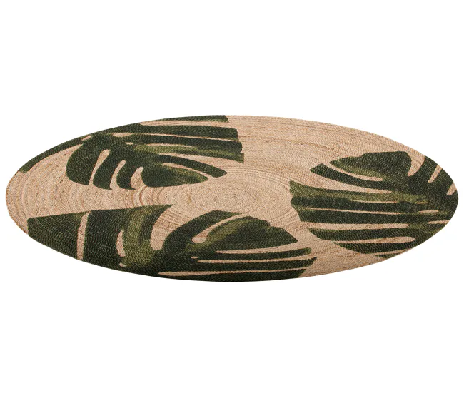 Funda Personalizable Alfombra de yute beige/verde ⌀ 140 cm INCIK