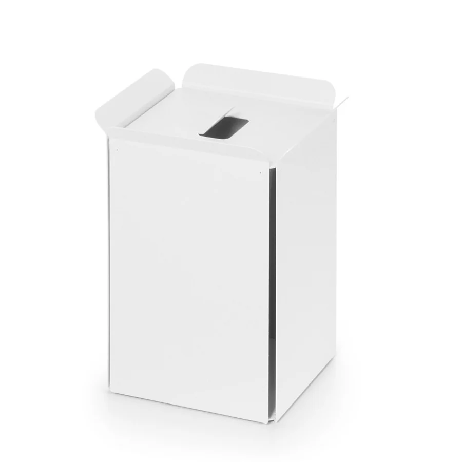 Premium Impermeable Cestino para basura de aluminio pintado blanco Lineabeta Bandoni