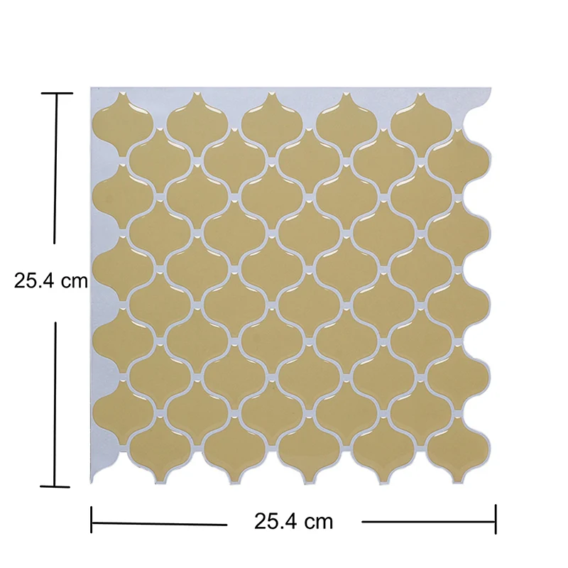 Sfondi quadrifoglio di colore pastello Mosaici Decorazione moderna da parete buccia e bastone per bagno con Cierre de Velcro