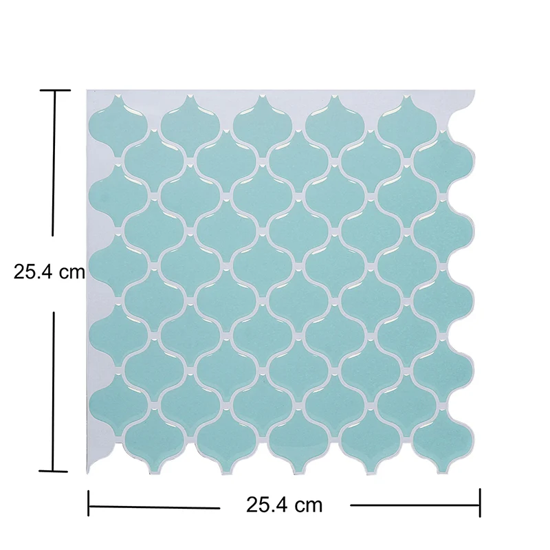 Sfondi quadrifoglio di colore pastello Mosaici Decorazione moderna da parete buccia e bastone per bagno con Cierre de Velcro