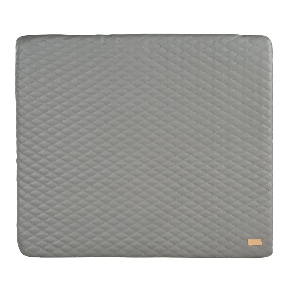 Changing Mat 'Luxe' 85x75, Wipeable PU Cuero genuino, Design 'Stone Quilted'