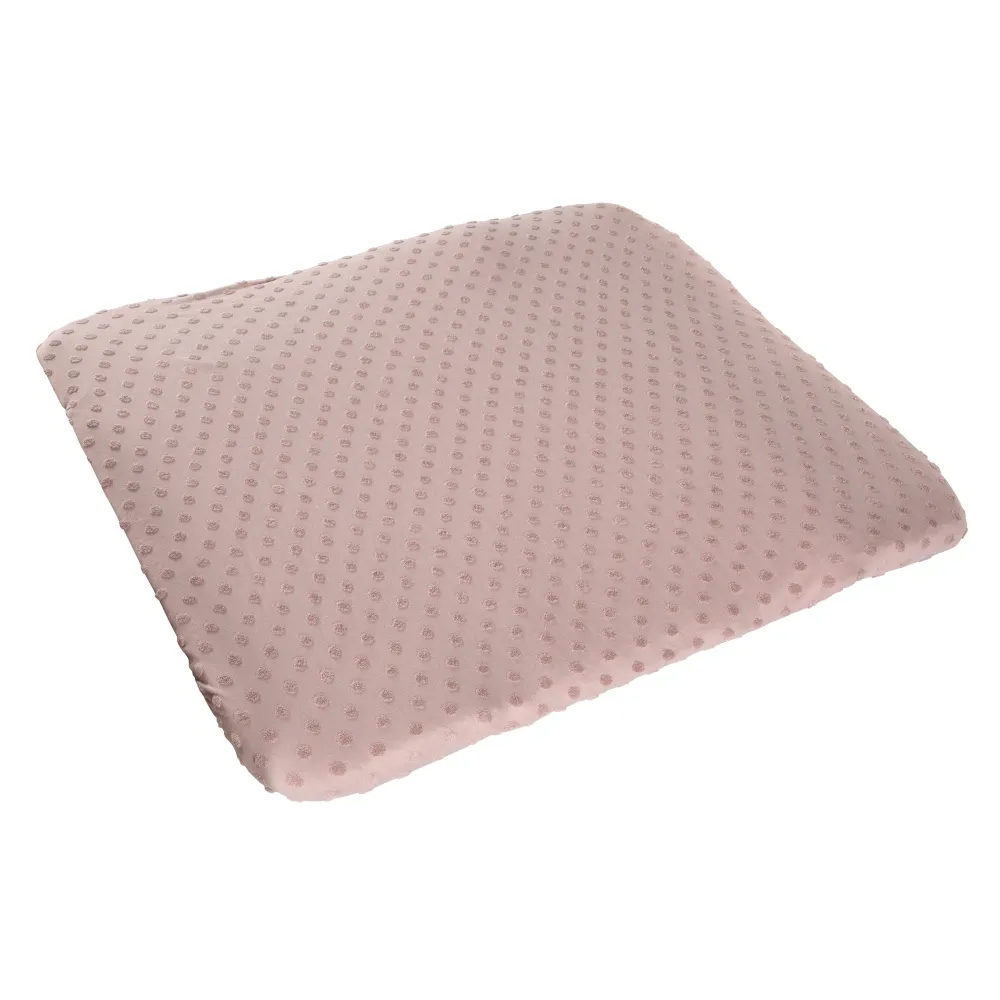 Housse extensible pour matelas à langer 'Lil Planet' - 85 x 75 cm - Jersey biologique GOTS - Rose con Protección UV