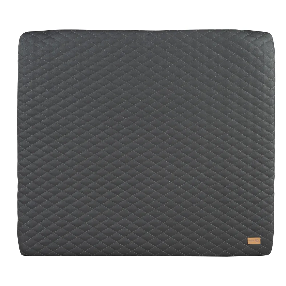 Matelas à langer 'Luxe' 85 x 75 - Cuir PU essuyable - Design 'Graphite matelassé' | Envío Rápido
