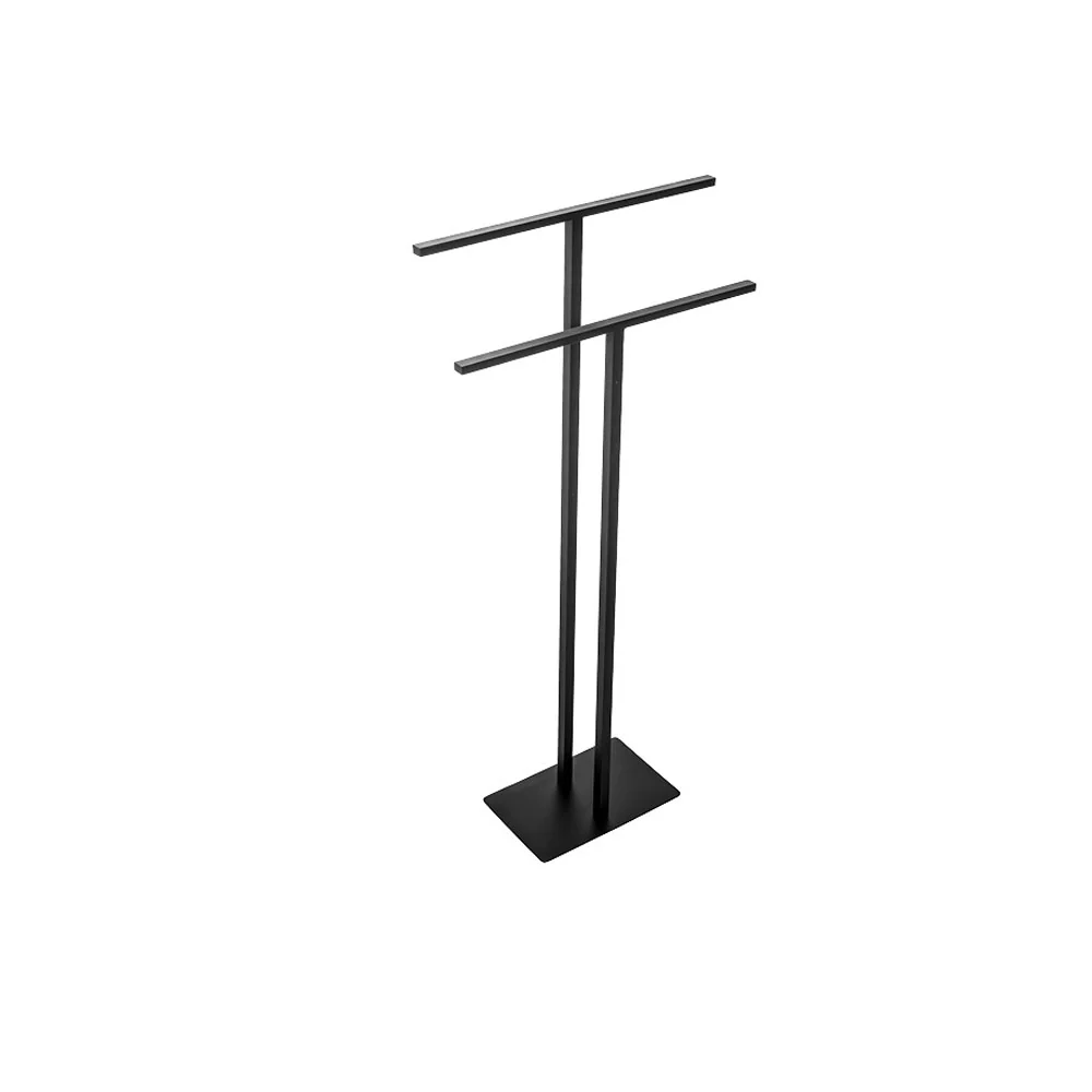 Piantana porta asciugamani modello Angus di Cipi 30x15x85h cm - Nero Matt