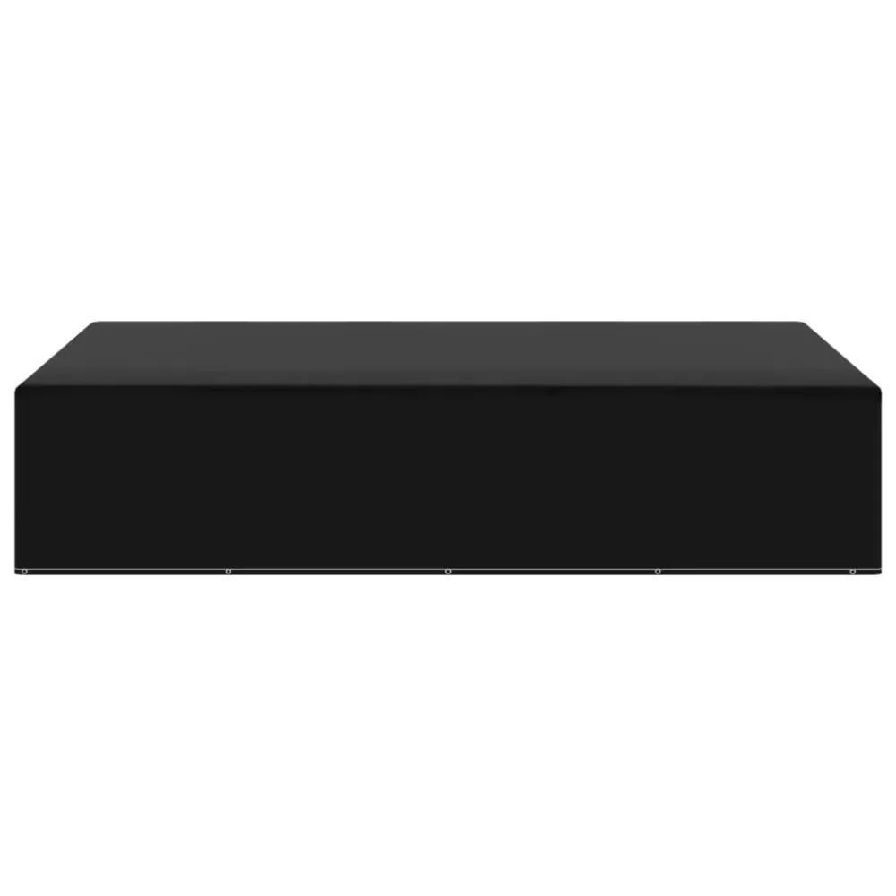 Funda para muebles de jardín aluminio negro 70x325x205 cm | Impermeable | Transpirable