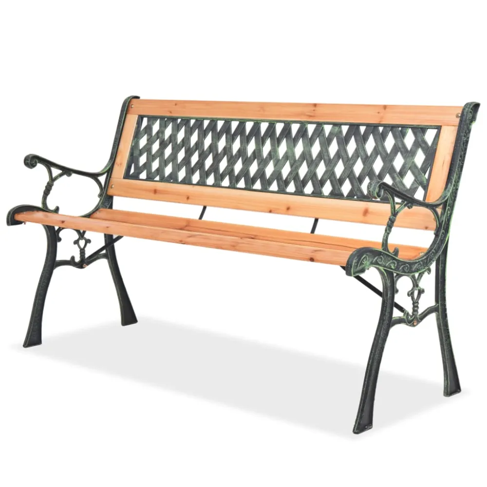 Banco de jardín de madera 122 cm es6420 para Mesa de 180 cm