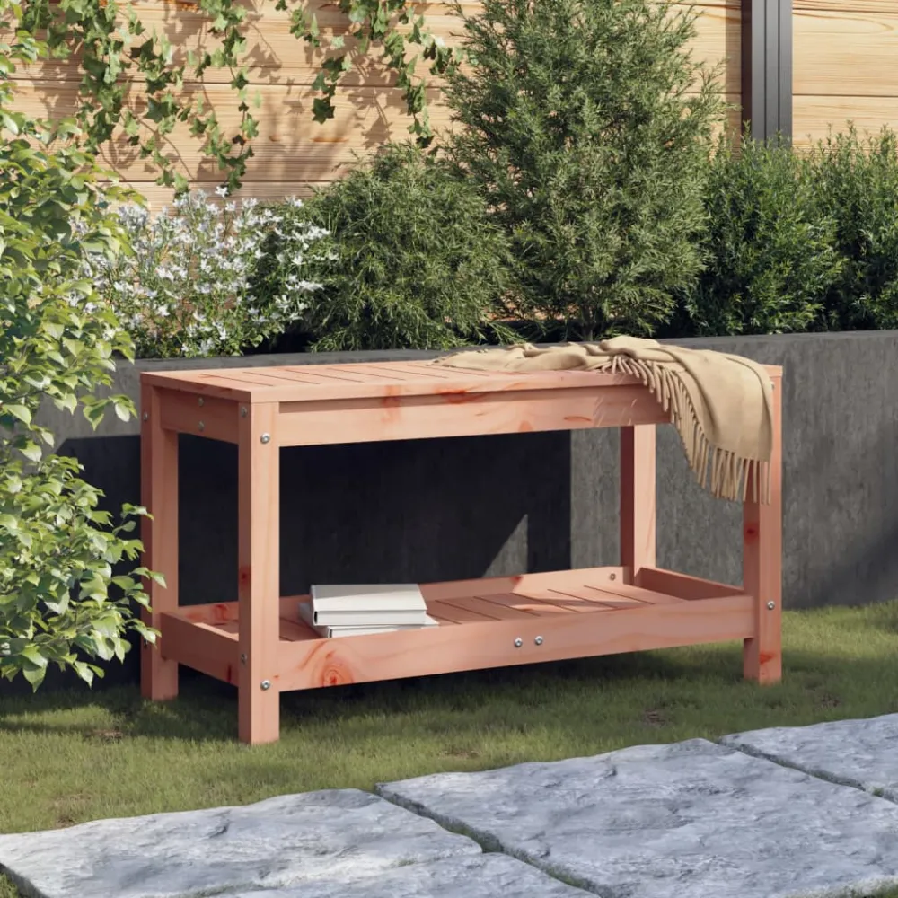 Cubierta Impermeable Banco de jardín madera maciza de abeto douglas 82,5x35x45 cm es6690