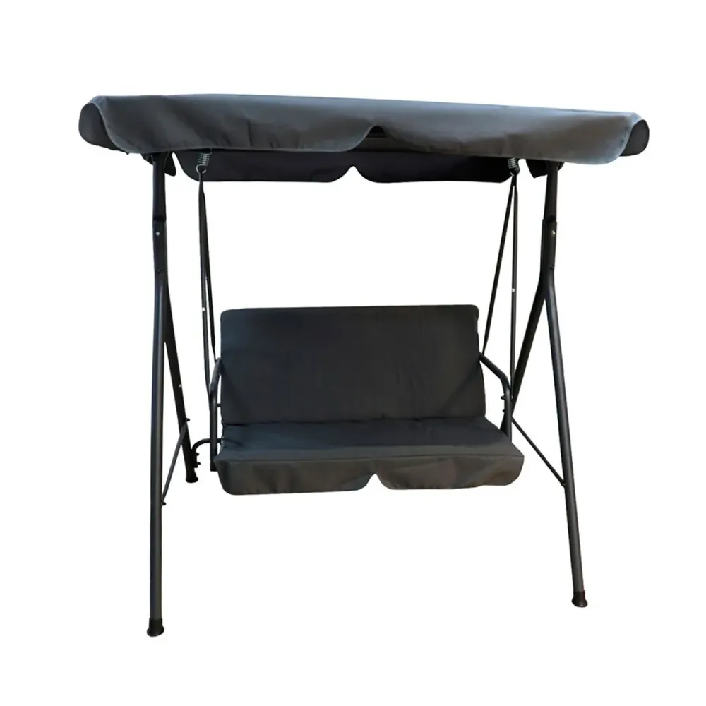 Funda de Almacenamiento Columpio balancín para exterior 2 plazas gris sombrío 153x140x110 cm
