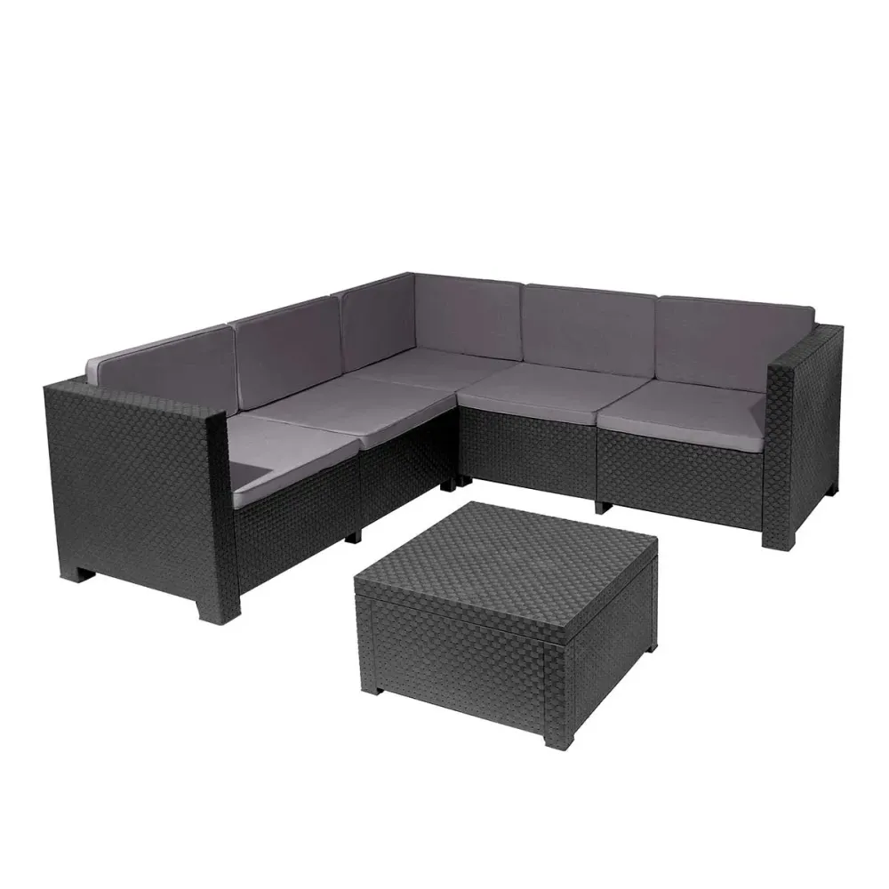 Funda de Almacenamiento Conjunto de jardín Oasis 2 sofás + 1 mesa grafito