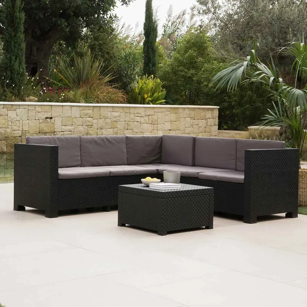 Funda de Almacenamiento Conjunto de jardín Oasis 2 sofás + 1 mesa grafito