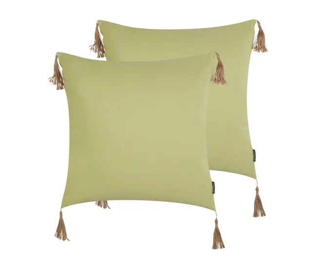 Funda con Cuerda Conjunto de 2 cojines verdes 45 x 45 cm CHMISTAR
