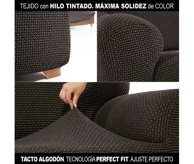 Funda para Silla Sofaskins NIAGARA 2 Unidades - Marrón para Mesa de 180 cm
