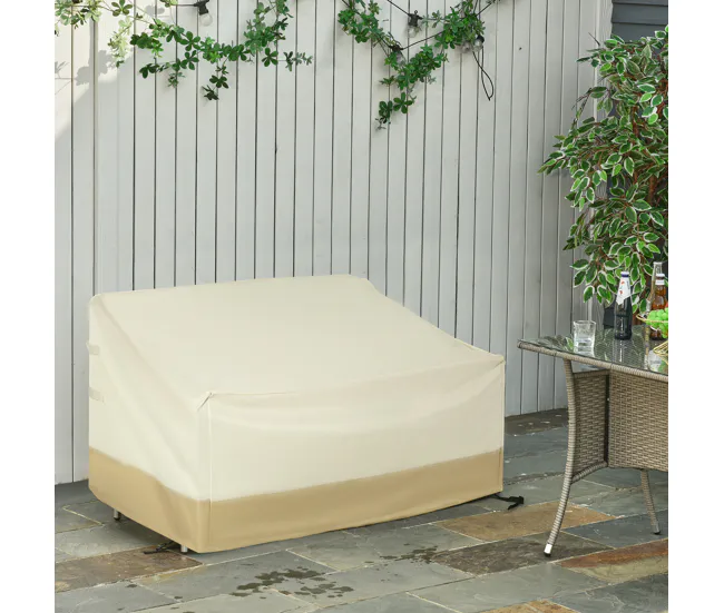 Outsunny Funda Protectora para Banco 2-3 Plaza Cubierta de Muebles Impermeable Exterior Jardín Protección contra Lluvia y...