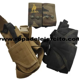 Pack de 2 fundas de pistola y funda doble de cargador "Seminuevos" con Ventanas de Ventilación