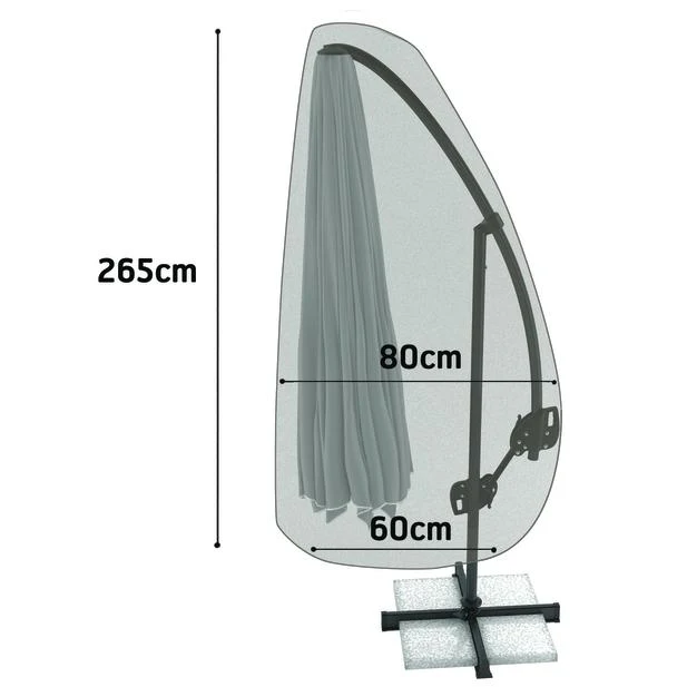 Premium para Exteriores Funda parasol 2,65x0,8x0,6 Nortene