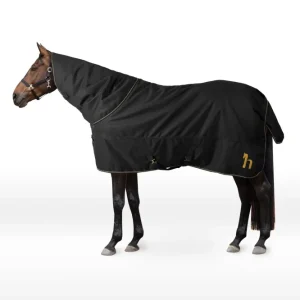 1200D manta de exterior con cuello desmontable, 200 g Ébano 155