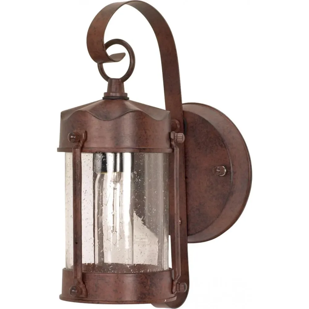 Farol pared exterior piper bronce usado satco