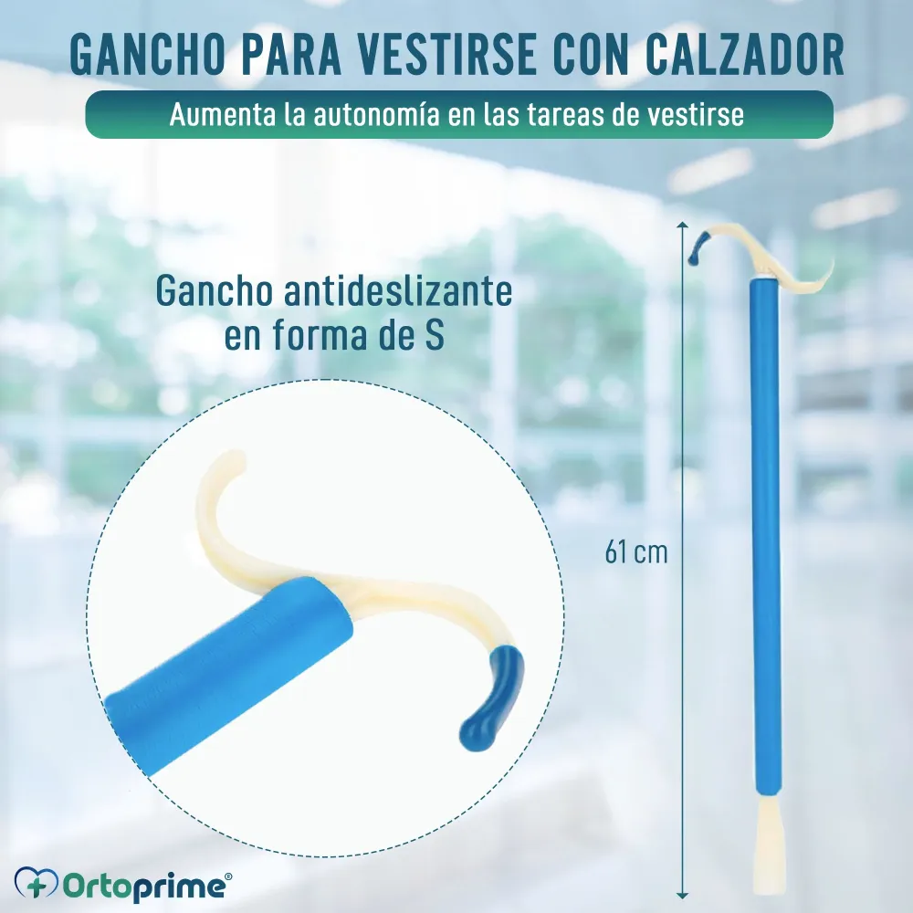 Gancho Antideslizante con Mango Contribuye Vestir y Calzar