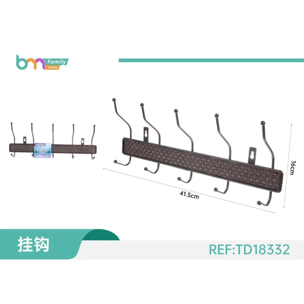 Gancho de Pared Metálico HP30-727 con Diseño Robusto y Estilo Contemporáneo