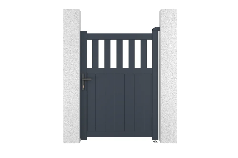 Gancho de Pared Pack puerta aluminio santis 1m .140cm gris + 2 postes .166cm 15x15