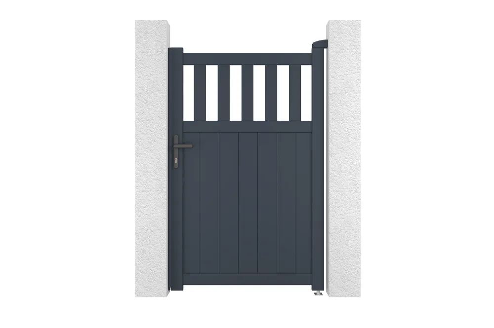Gancho de Pared Pack puerta aluminio santis 1m .160cm gris + 2 postes .190cm 15x15